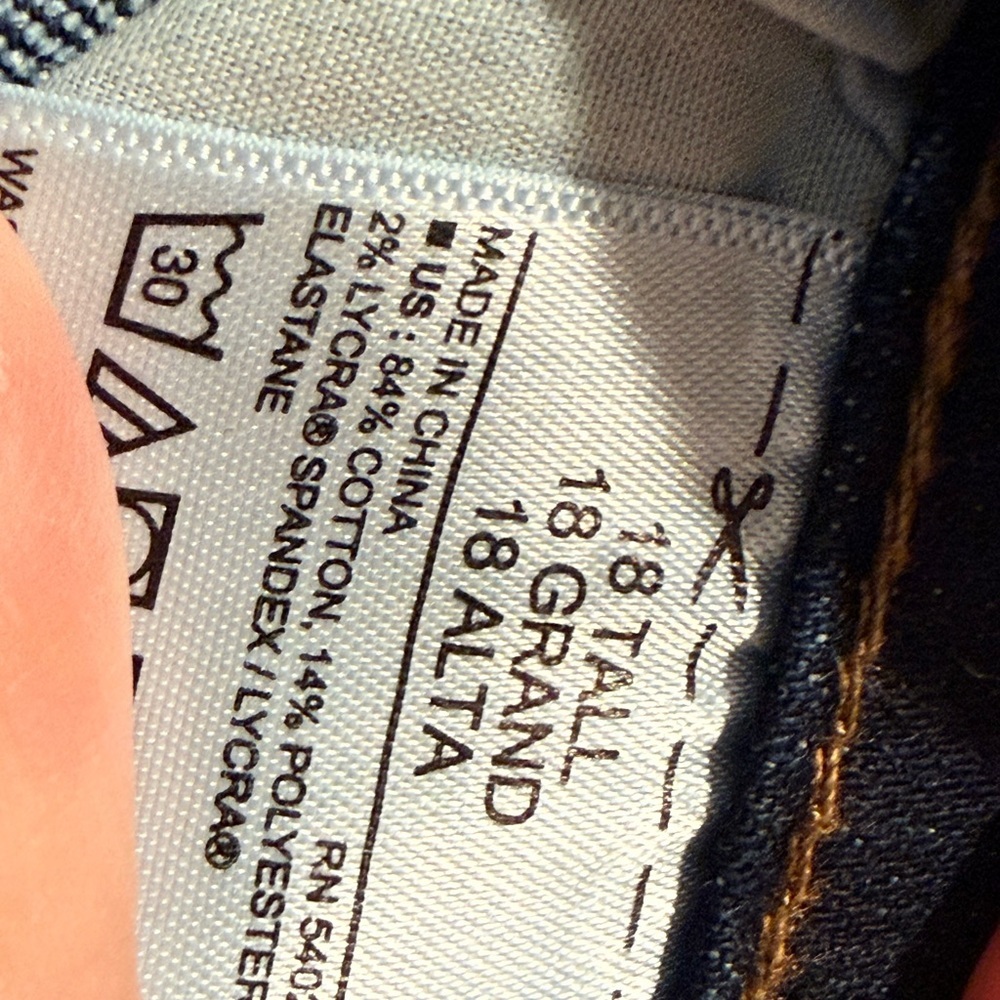 Old Navy Dark Blue Straight Leg Jeans - Picture 3 of 3